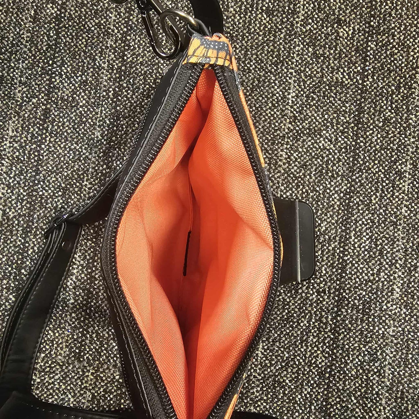 Black and Orange Butterflies Zippy Crossbody