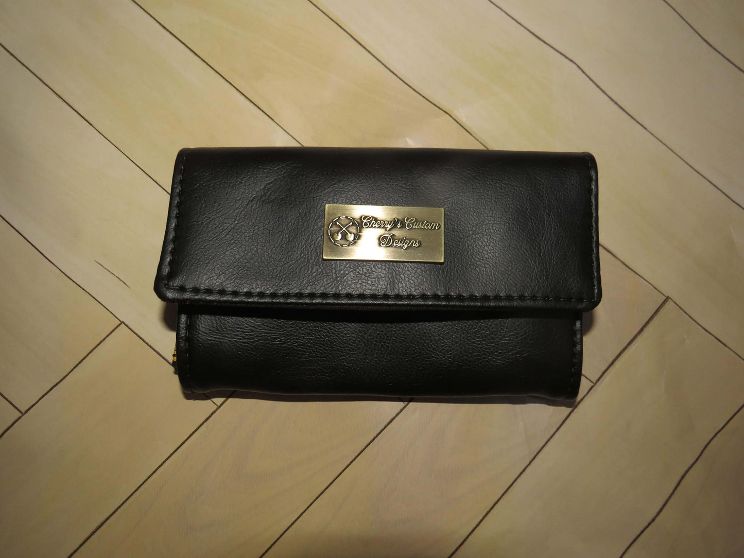 Black Small Accordian Wallet