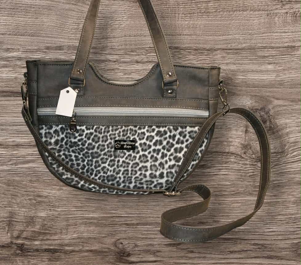 Gray Leopard Print Isla Crossbody