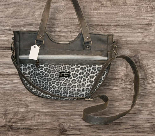 Gray Leopard Print Isla Crossbody